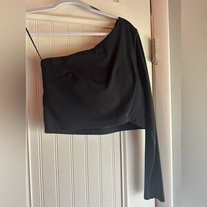 Lululemon Athletica Black Asymmetrical Top